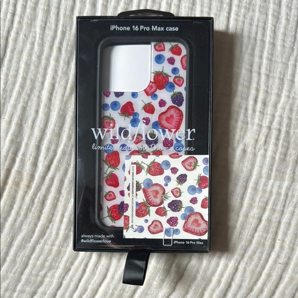 Wildflowers Red and Pink iPhone Case Polka Dot Design